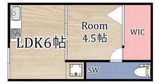 はちふく文化GAMO 4【2階】の間取り