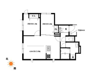 piccola montagna【1階】の間取り
