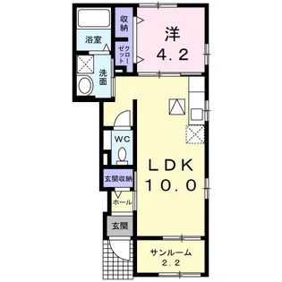 ボナール【1階】の間取り