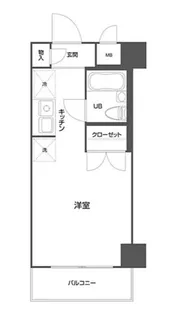 スカイコートヴァンテアン品川【1階】の間取り