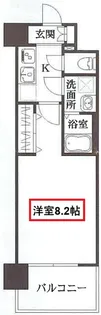 リヴェント玉造【7階】の間取り