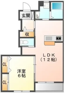 カネハナコート I番館【1階】の間取り