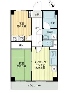 ヴァンテアン【6階】の間取り