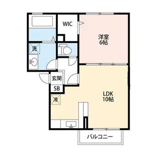 フォンテーヌB【2階】の間取り