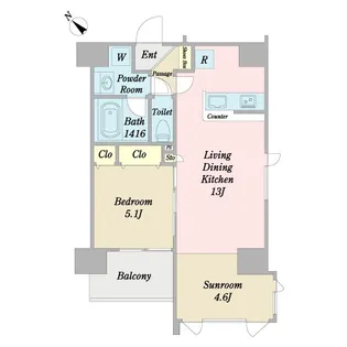 ラフォンテ渋谷3丁目【10階】の間取り