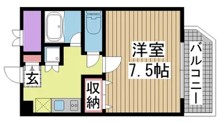 メゾン・ド・ヴィレ須磨潮見坂【4階】の間取り