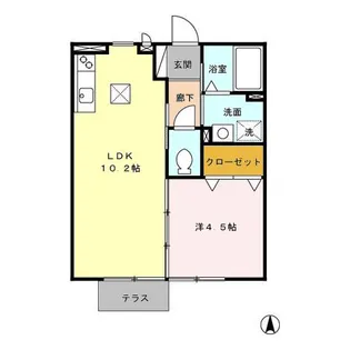 シャトー・カーム B棟【1階】の間取り