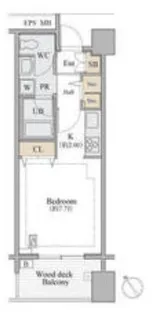 シャレール広尾 1号棟【3階】の間取り