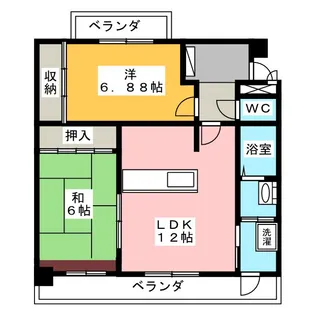 ル・レーブ貴船【2階】の間取り