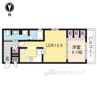 リーガル京都河原町四条南【2階】の間取り