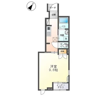 【ペット可】コンフォートオリーブ【1階】の間取り