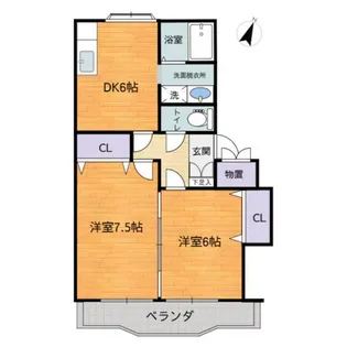 フォーレストガーデン D棟【2階】の間取り