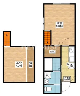 ルソリエール【2階】の間取り