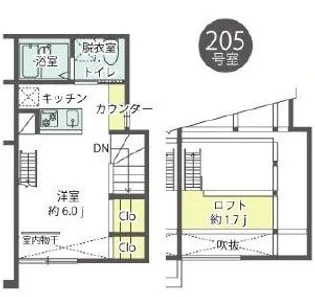ルソレイユ【2階】の間取り