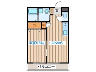 ラフィーノ泉中央【3階】の間取り