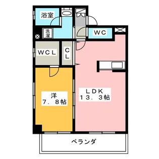 ラプーリア御器所【2階】の間取り