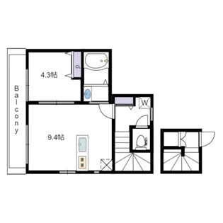 アジュテ・グラース白糸台【2階】の間取り