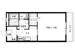 ポールソレイユI【2階】の間取り