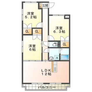 ふじ第2マンション【2階】の間取り
