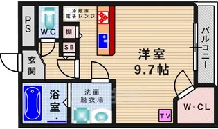 レオパレスリビエルブランシェ2【1階】の間取り