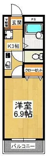 ジェイワンヒルズ西船【1階】の間取り
