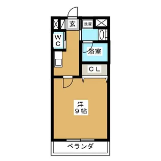 アマーレ東海通【9階】の間取り