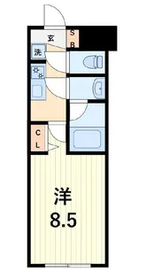 クレヴィスタ柴又【1階】の間取り