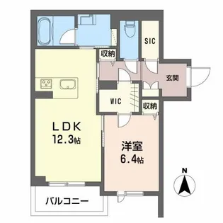 リベルテ【3階】の間取り