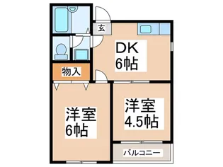 シティーディズニー【2階】の間取り