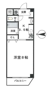 アベニール梶ヶ谷【3階】の間取り
