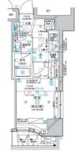 ディアレイシャス横浜WEST【7階】の間取り