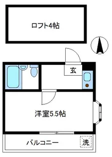 カーサフレスカII【2階】の間取り