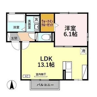 コンフォートスクエア B【2階】の間取り