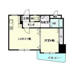 ヴァン・ドゥノーブルI【3階】の間取り