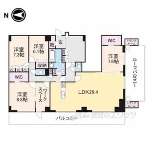 AKADEMOSResidence【5階】の間取り