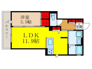 Foresta Collina【2階】の間取り