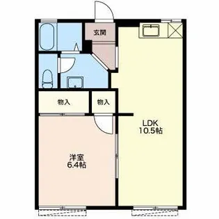 サンライズKB【1階】の間取り