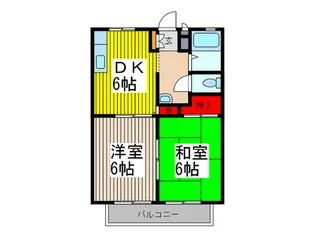 サンビレッジ日進A棟【1階】の間取り