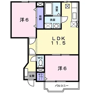 グラン ソレイユ A【1階】の間取り