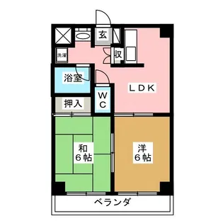 ルミエール根岸【3階】の間取り