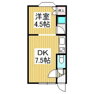 レジデンス美園【2階】の間取り