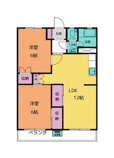 向坂マンション A【3階】の間取り