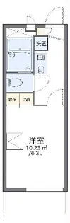 レオパレスアルファ【2階】の間取り