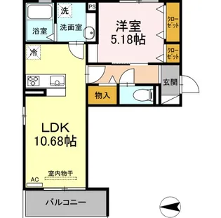セレーノ十一番【2階】の間取り