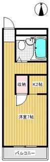 ラフォーレ白山【2階】の間取り