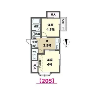デイリー西泉【2階】の間取り