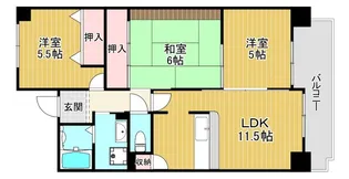 メゾンフロマージュ関目【6階】の間取り