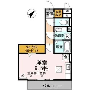 セジュール フェリオ【1階】の間取り