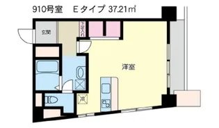 高田馬場ヒルサイドパレス【9階】の間取り