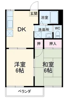 アンビション並木B棟【2階】の間取り